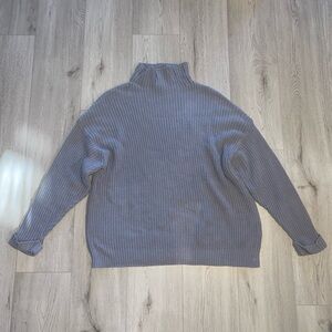 Aerie Oversized Knit Turtleneck - Grey